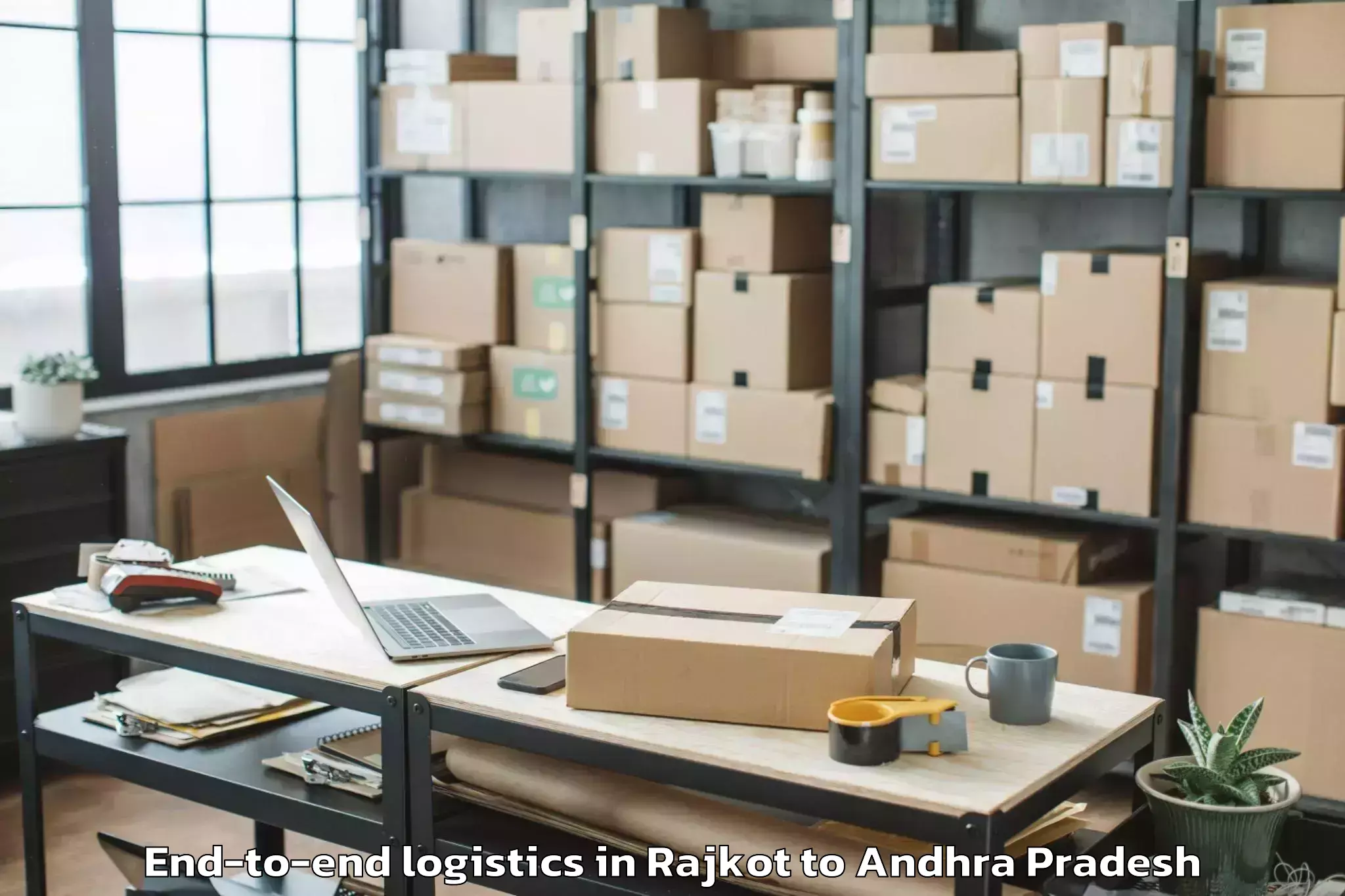 Top Rajkot to Mudinepalle End To End Logistics Available